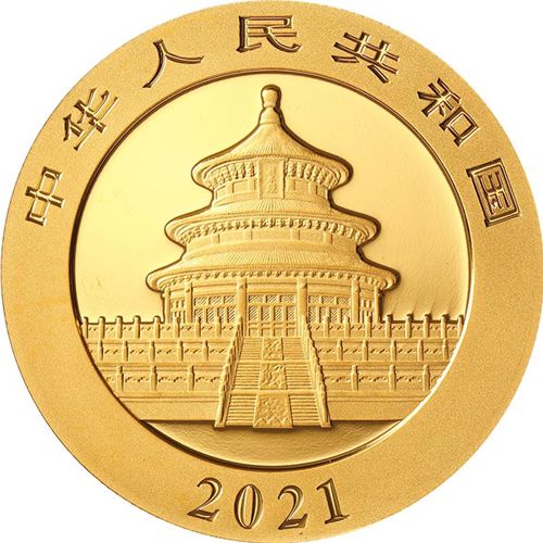 2021 Gold Chinese Panda Coin