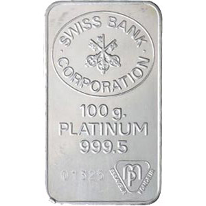 100g Platinum Bar