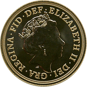 £2 Elizabeth gold coin