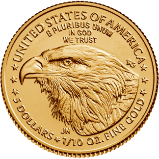 1-10 oz american eagle gold coin 2023