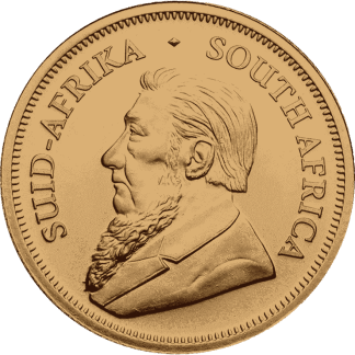 1-10 oz krugerrand gold coin 2023 front