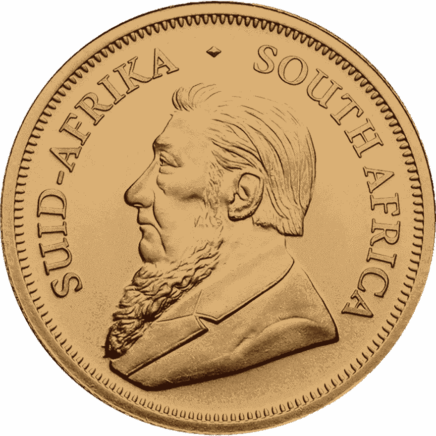 1-10 oz krugerrand gold coin 2023 front