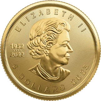 1-10 oz maple leaf gold coin 2023 front