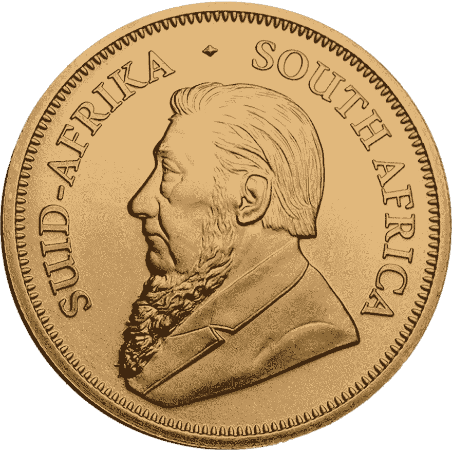 1-2 oz krugerrand gold coin 2023 front