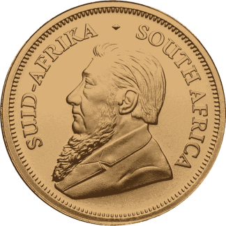 1-4 oz krugerrand gold coin 2023 front