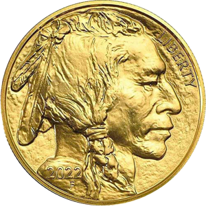 1 oz american buffalo gold coin 2022 front