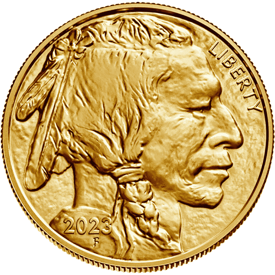 1 oz american buffalo gold coin 2023 front