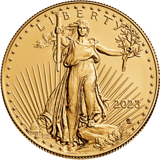 1 oz american eagle gold coin 2023 front