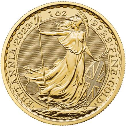 1 oz britannia coronation charles iii gold coin 2023 back