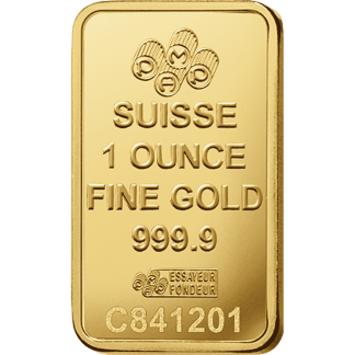 1 oz gold bar pamp fortuna