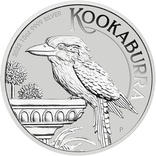 10 oz kookaburra silver coin 2022 back