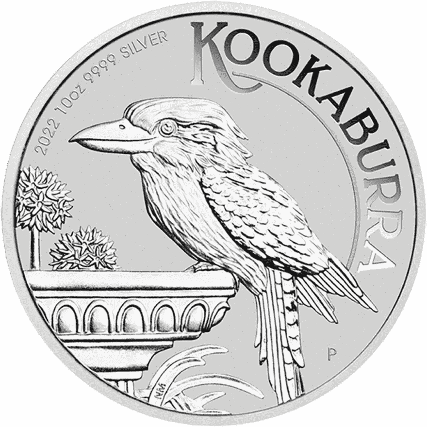 10 oz kookaburra silver coin 2022 back