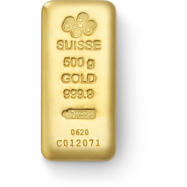 500g gold bar pamp suisse