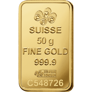50g gold bar pamp fortuna
