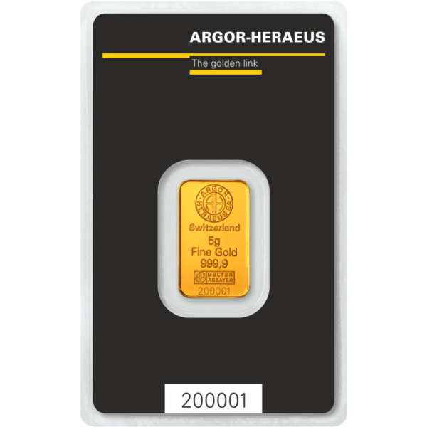 5g gold bar argor heraeus