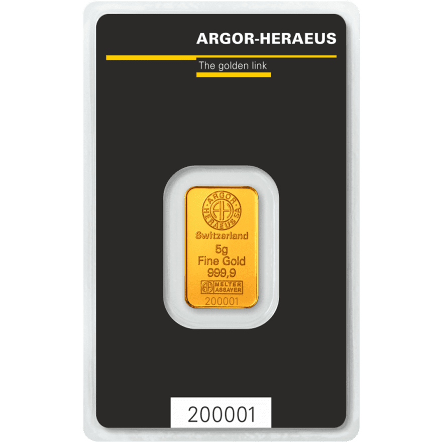 5g gold bar argor heraeus