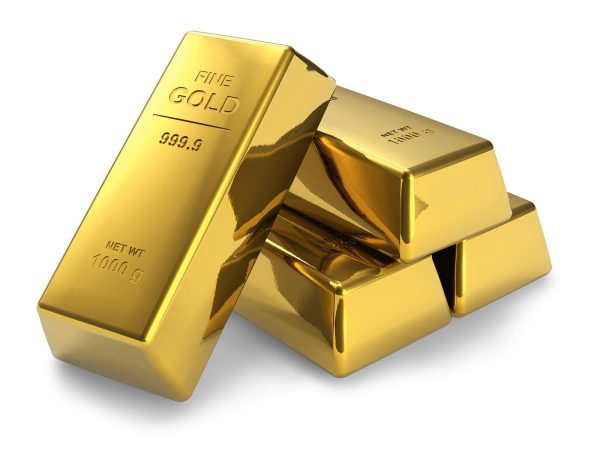 Pile of gold bars