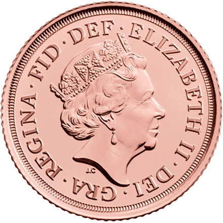 half sovereign elizabeth ii gold coin 2022 front