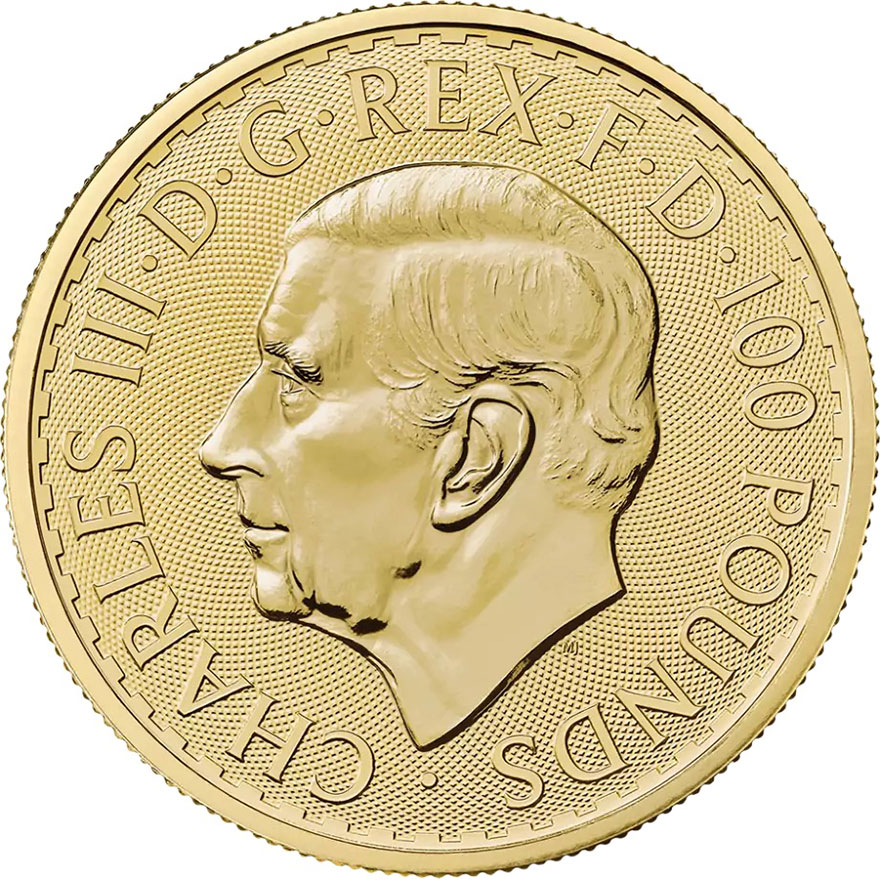 1 oz britannia charles iii gold coin 2024 front