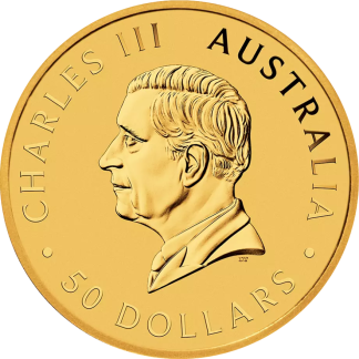 1/2 oz fractional gold coin reverse design detail, investment-grade gold bullion from Gold Investments UK