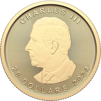 1/2 oz gold bullion coin reverse motif, investment-grade fractional gold coin from Gold Investments UK