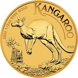 1/2 oz fractional gold coin obverse with monarch portrait, investment-grade gold bullion from Gold Investments UK