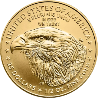 1/4 oz fractional gold coin reverse with engraved motif, investment-grade gold bullion from Gold Investments UK