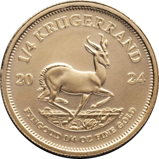 1/4 oz gold bullion coin obverse portrait, investment-grade gold coin available to buy from Gold Investments UK