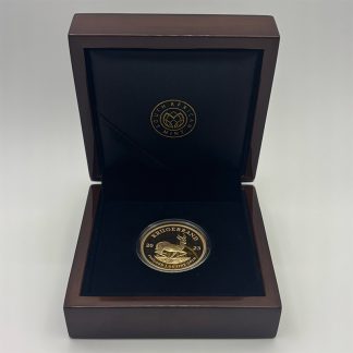 2023 South African Gold Krugerrand proof coin, certified investment-grade gold bullion from Gold Investments UK