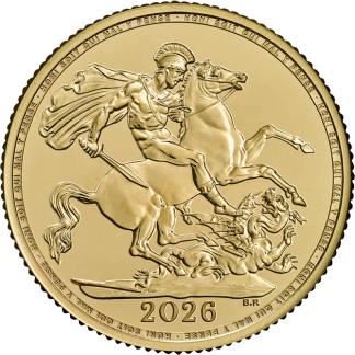 Obverse side of an investment-grade gold bullion coin available to buy from Gold Investments UK