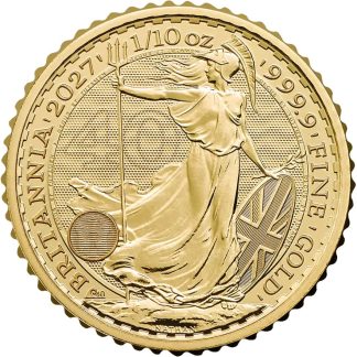 1/10 ounce 2027 Gold Britannia